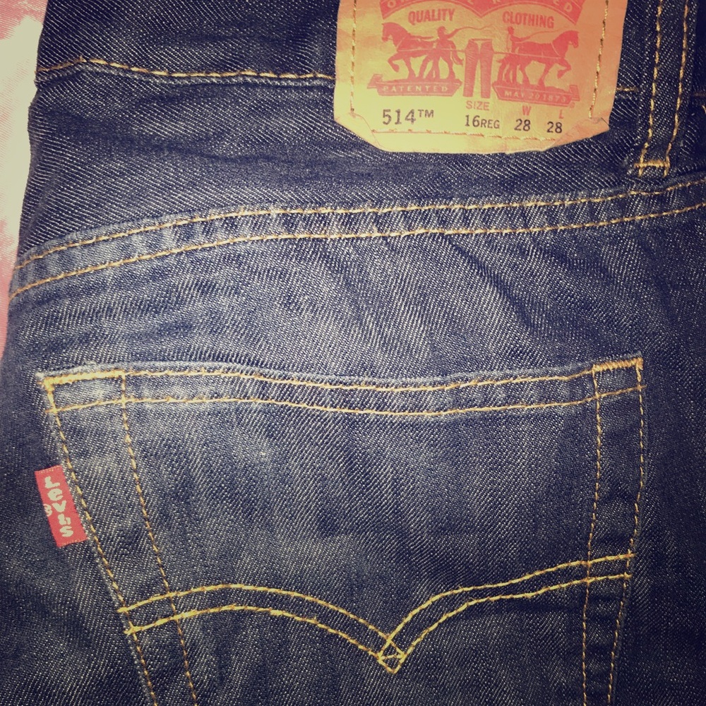 Boys Levi’s 514  Dark denim blue